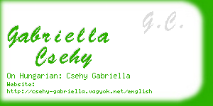 gabriella csehy business card